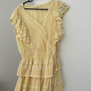 Love shack fancy ruffle mini dress